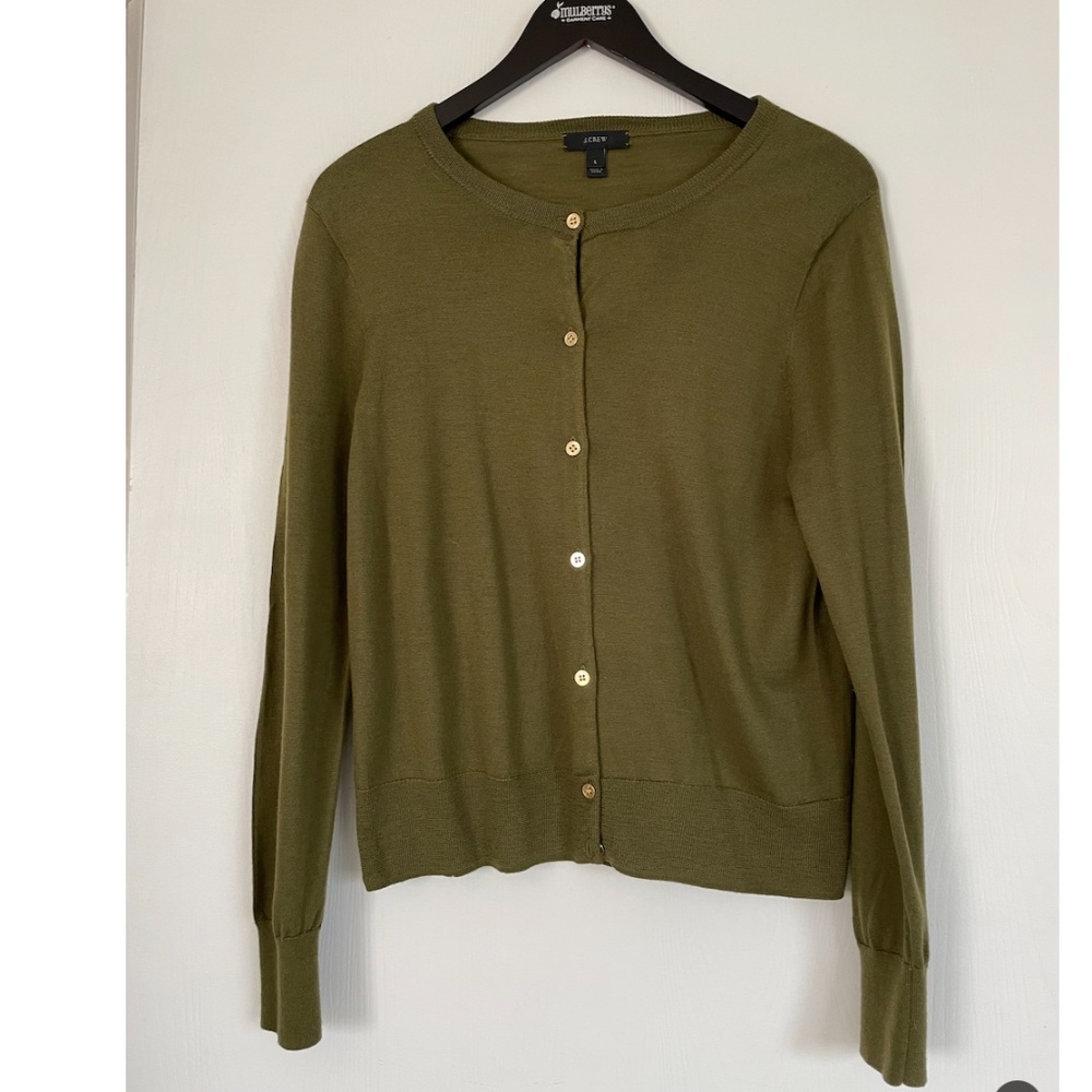 J. Crew Merino Wool Jackie Cardigan, EUC, Large
